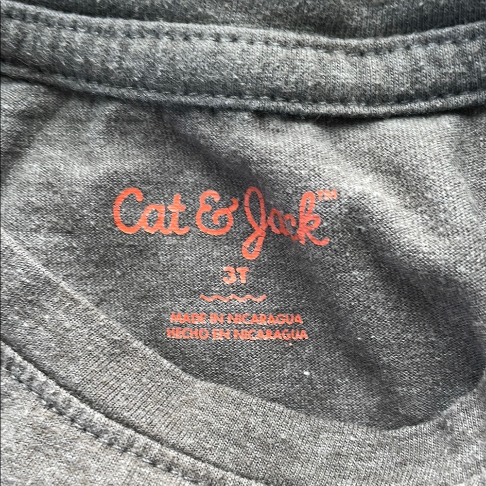 Cat & Jack Gray Short Sleeve Tee - Picture 2 of 2